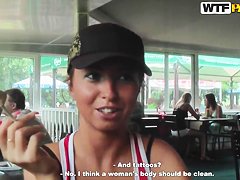 Girl gets on pick up line and goes fucking