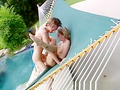 Fabulous pornstar in horny blonde, facial adult scene