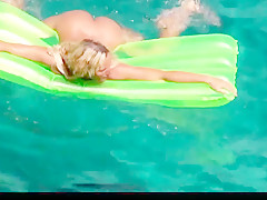 Hot blonde milf naked in ocean on public beach part 2