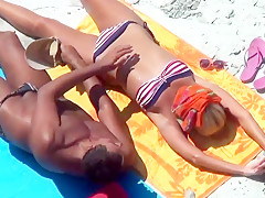 Tanned couple
