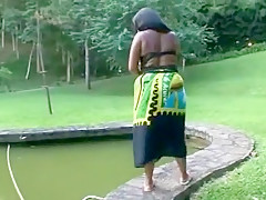 Hottest Outdoor, Black and Ebony sex clip