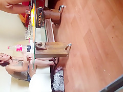 Flashing my cock in front of girlfriends