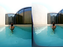 Outdoor Pool Hot Tits And Fingering - VRPussyVision