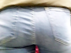 junior round ass in tight jeans