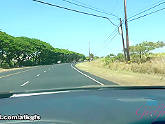 Nina Nirvana in When Nina Walks On The Beach It's Like Looking At A Postcard - ATKGirlfriends