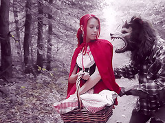 Brind Love & Dick Pickaxe in Halloween - Lil Red Riding Slut - PegasProductions