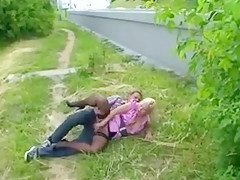 Beautiful German Girl Fucked On The Road