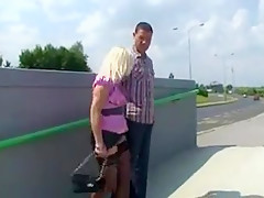 Beautiful German Girl Fucked On The Road