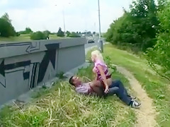 Beautiful German Girl Fucked On The Road