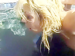 Fabulous pornstar Christgen Wolf in crazy facial, blonde adult movie
