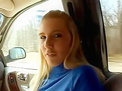 Pierced Nipples Car Handjob