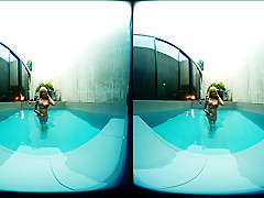 Blonde Asian With Big Tits In Pool - VRPussyVision