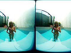 Blonde Asian With Big Tits In Pool - VRPussyVision