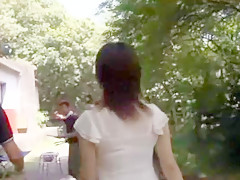 Hottest Japanese model Kyoka Mizusawa in Horny Girlfriend, Public JAV clip
