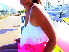 Hottest Japanese model in Exotic Outdoor JAV clip