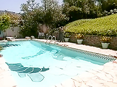 Horny Blonde, Outdoor porn clip