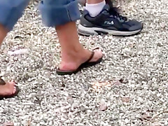 Horny Foot Fetish, Outdoor xxx clip