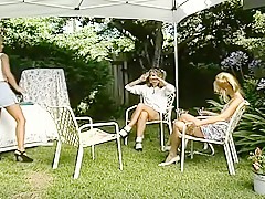 Crazy Threesome, Blonde adult video