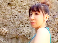 Exotic Japanese whore Meisa Chibana in Fabulous Outdoor, Bikini JAV movie