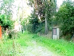 Crazy Outdoor, Brunette sex clip