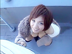 Fabulous Japanese whore Meguru Kosaka in Hottest Fingering, Outdoor JAV scene