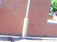 Kiki Minaj in Ebony Cougar Pissing In Public - pornxn.com
