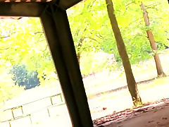 Exotic Brunette, Outdoor adult scene