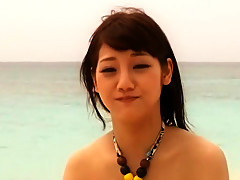 Horny Japanese model Rei Mizuna in Exotic Teens, Beach JAV clip