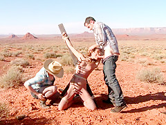 Amber Rayne & Maestro in Feature Shoot : Hitchhiker In Trouble - HogTied