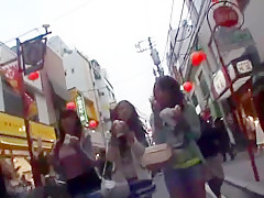 Exotic Japanese whore Kaori Aikawa, Aoi Kawamuri, Kurara Wakaba in Crazy Public, Outdoor JAV clip