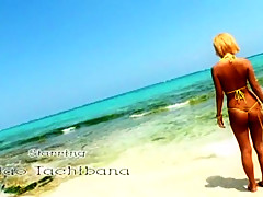 Hottest Japanese whore Kairi Uehara in Fabulous Blonde, Beach JAV clip