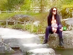 Public flashing exhibitionist nude in public 4