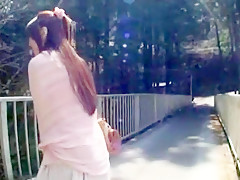 Crazy Japanese chick Haruka Koide in Fabulous Blowjob, Outdoor JAV clip