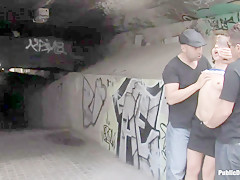 Alina Rose Gets Fucked By Two Men In Public - PublicDisgrace