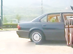 Ohne hoeschen mit strapsen im auto