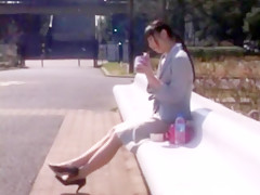 Horny Japanese slut Yuu Shinoda, Risa Goto, Haruna Nakayama in Crazy Outdoor, Blowjob JAV clip