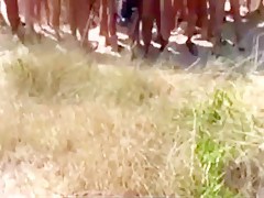 Spring break blowbang on the beach