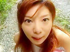 Crazy Japanese girl Aki Katase in Best Outdoor JAV clip