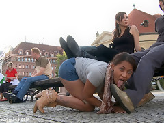 Hot Spanish Slut Bound, Humiliated, And Fucked - PublicDisgrace