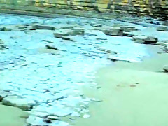Cold beach nudist