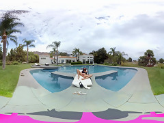 Raven Bay in A Day By The Pool - VRBangers