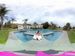 Raven Bay in A Day By The Pool - VRBangers