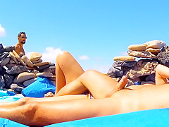 Fuerteventura nude beach couple