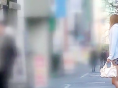 Crazy Japanese whore Nozomi Kawamura in Exotic Outdoor, Blowjob JAV clip