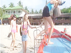 Four ukrainian girls on vacation