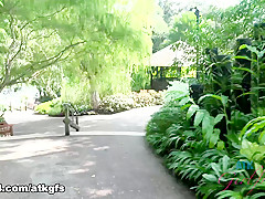 Gia Paige in Gia Is Digging The Waterfall In Singapore - ATKGirlfriends