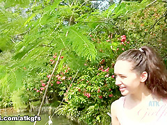 Gia Paige in Gia Is Digging The Waterfall In Singapore - ATKGirlfriends