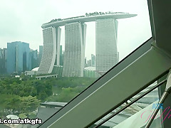 Gia Paige in Gia Is Digging The Waterfall In Singapore - ATKGirlfriends