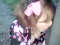 Incredible Japanese model Aki Nagase in Crazy Blowjob, Public JAV movie