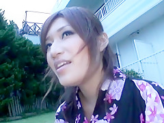 Incredible Japanese model Aki Nagase in Crazy Blowjob, Public JAV movie